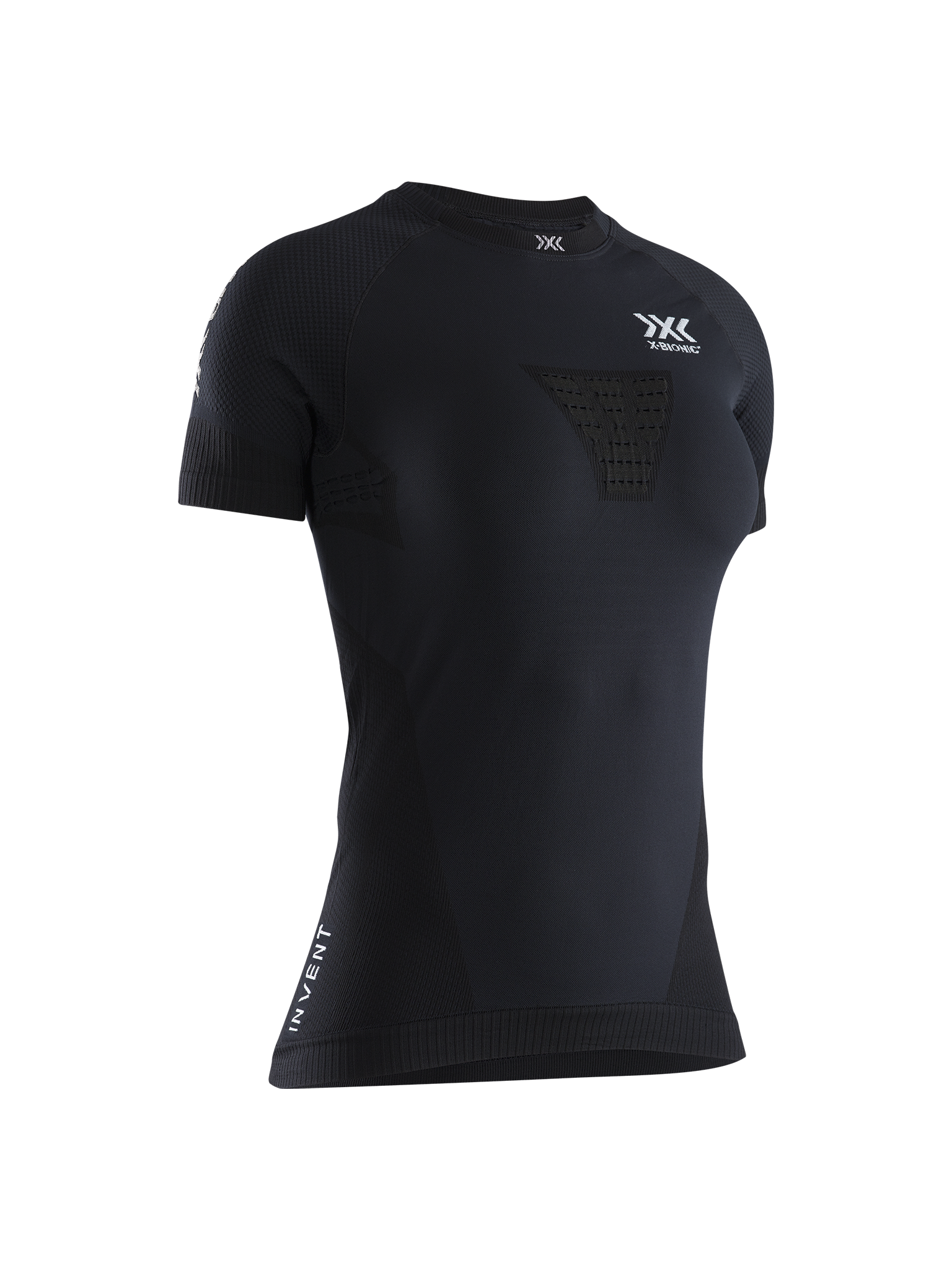 x-bionic-invent-4-0-running-shirt-damen-opal-black-arctic-white image 1