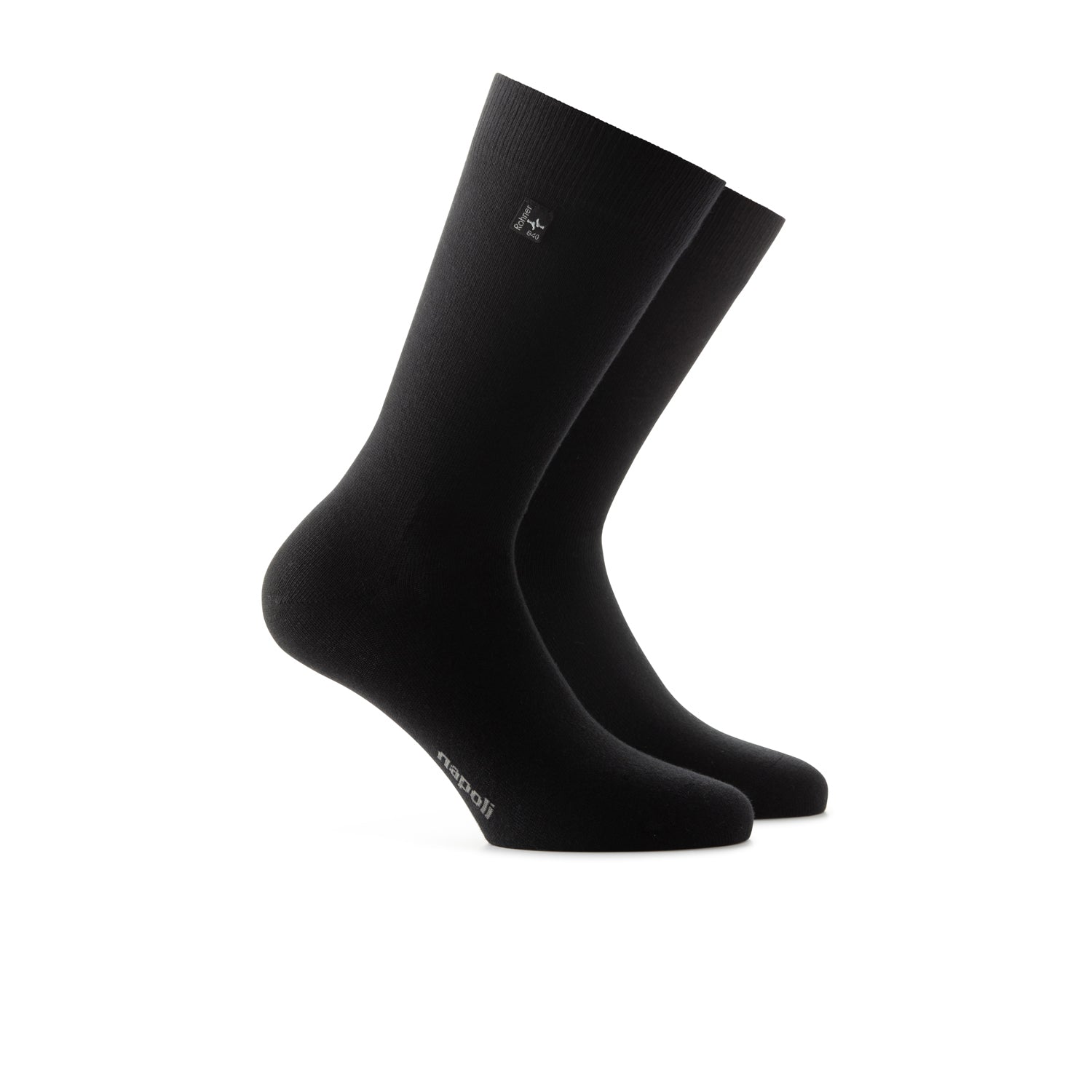 rohner-napoli-herrensocken-schwarz-baumwolle image 1