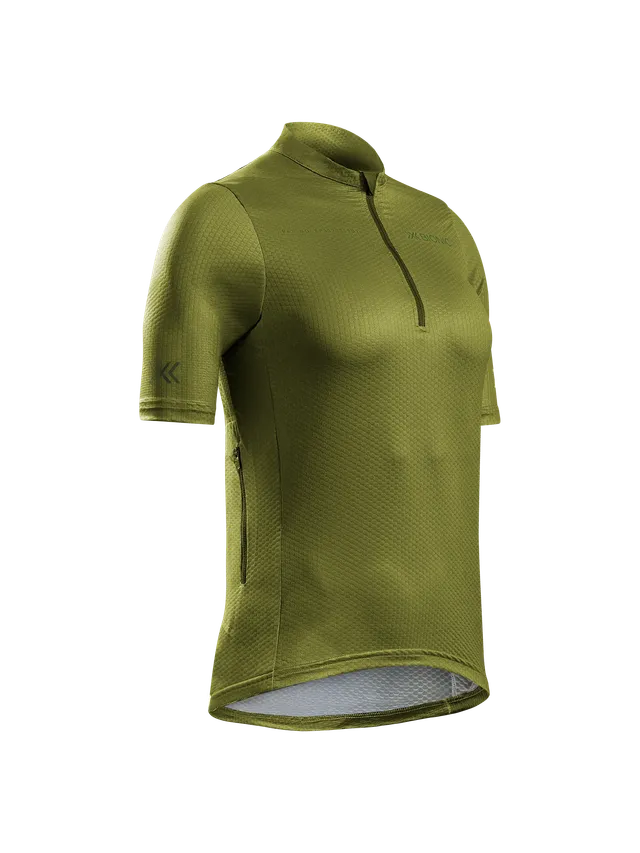 x-bionic-corefusion-gravel-jersey-wmn-radtrikot-olive-green image 1