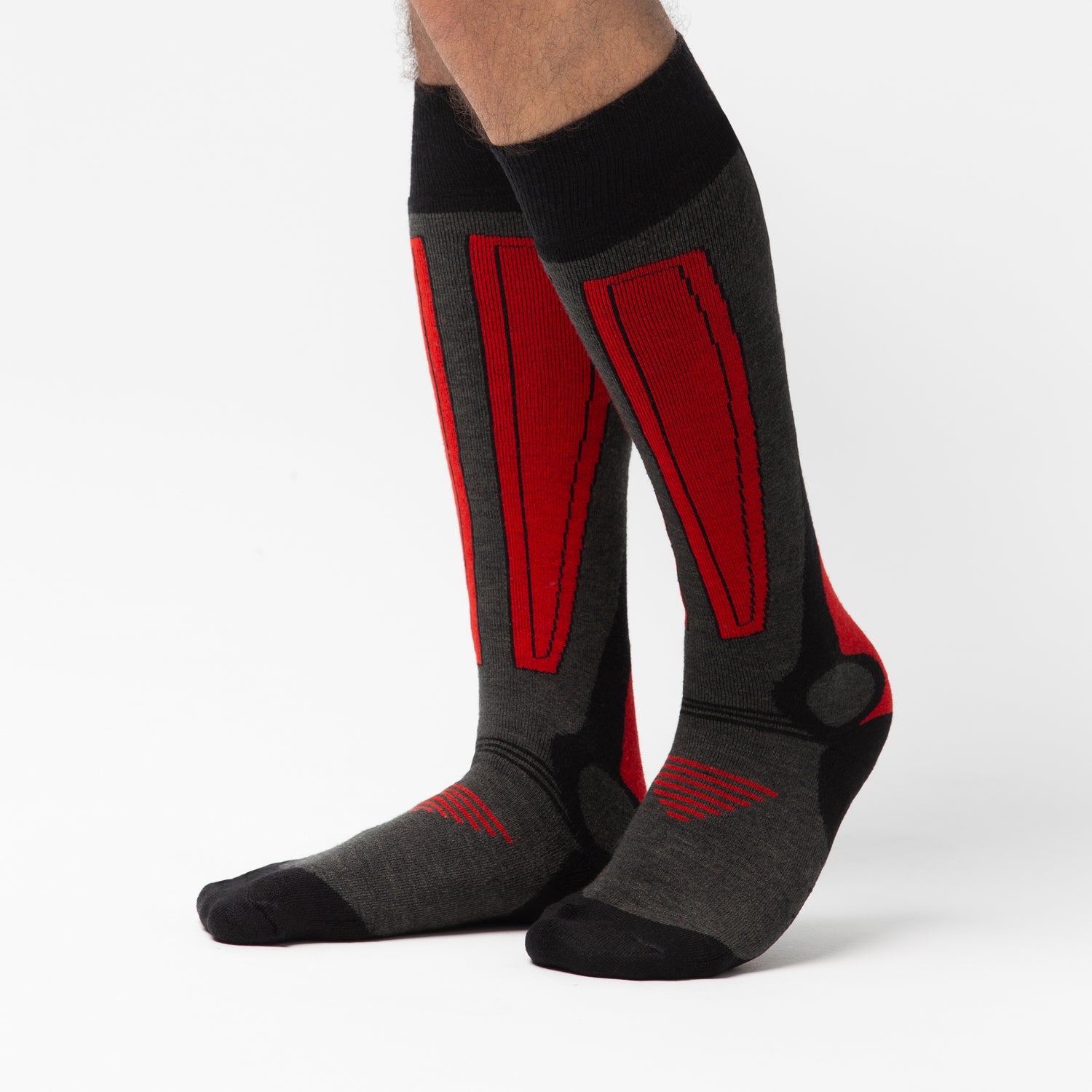 rohner-ski-socken-10er-pack-grau-warm-skisocken image 6