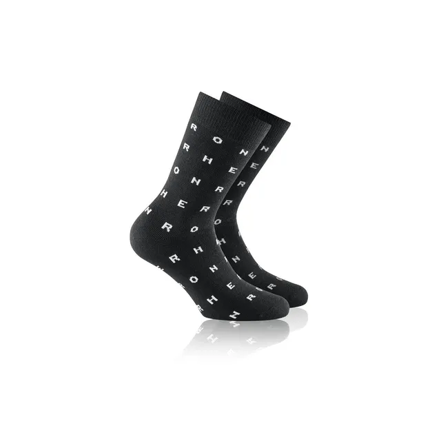 rohner-fashion-socken-black-creme-white-temperaturausgleich image 1
