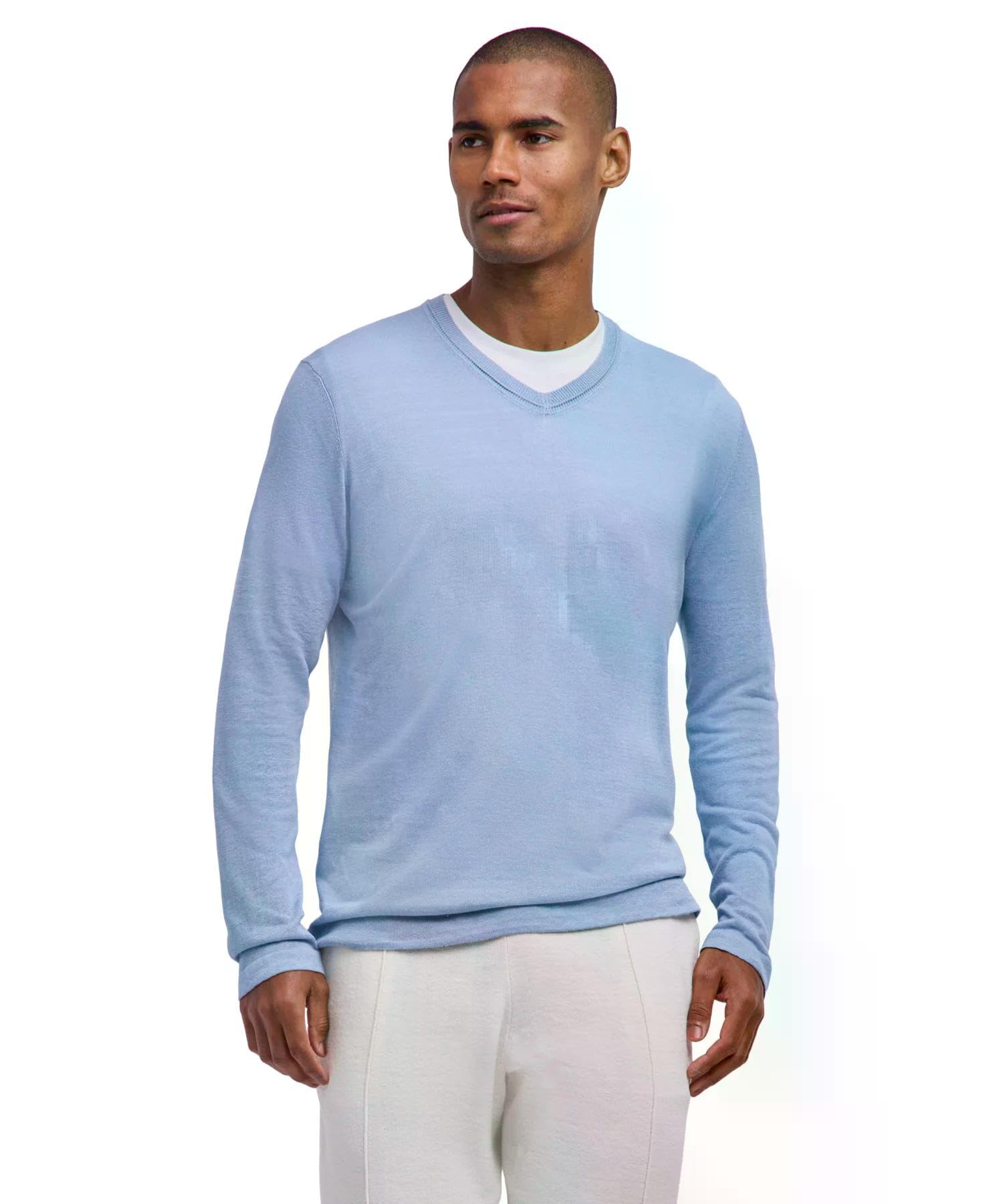 falke-cotton-touch-finest-pullover-herren-v-ausschnitt-blau image 7