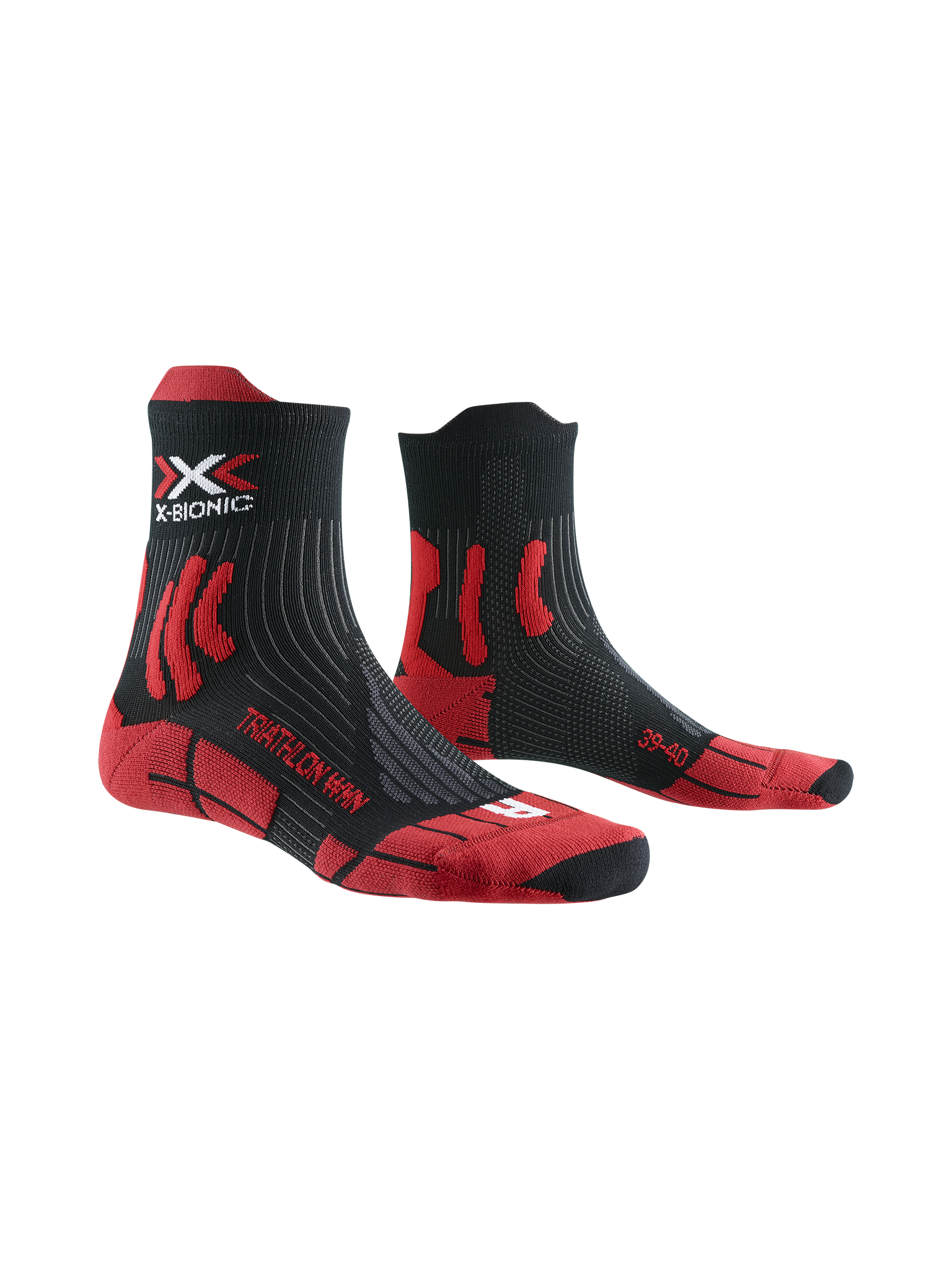 x-socks-dragonfly-5g-triathlon-socken-red-black-37-38-damen image 1
