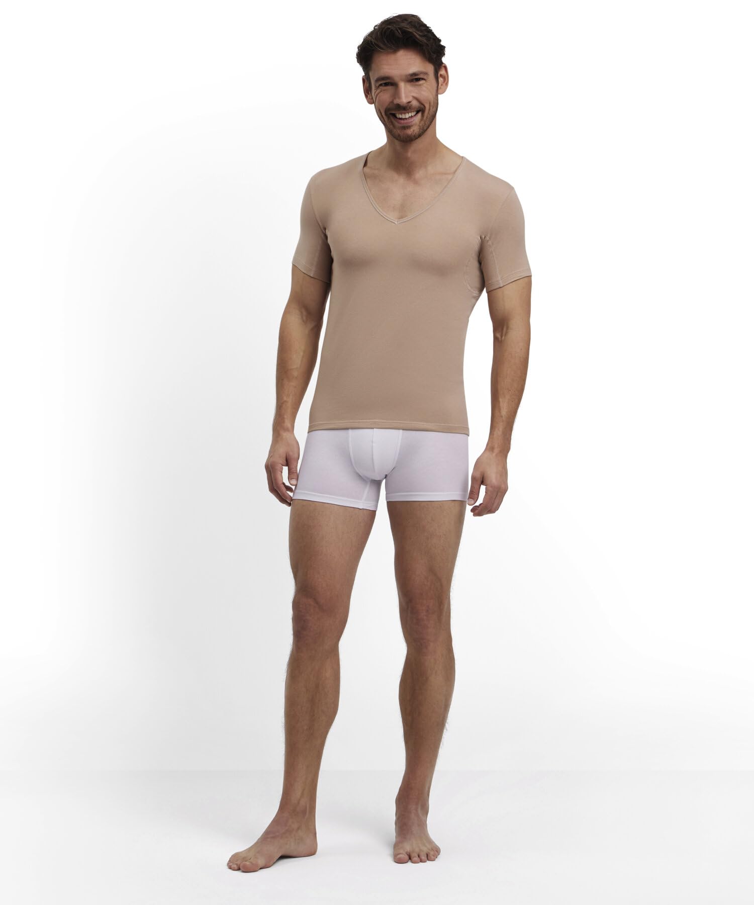 falke-daily-climate-control-unterhemd-v-ausschnitt-camel image 3