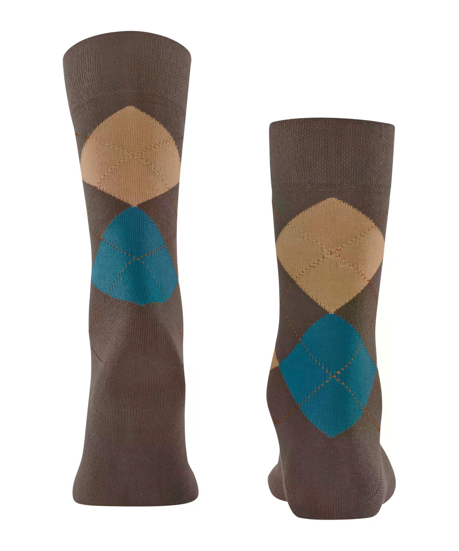 falke-sensitive-argyle-socken-braun-43-46-baumwolle-rauten image 2
