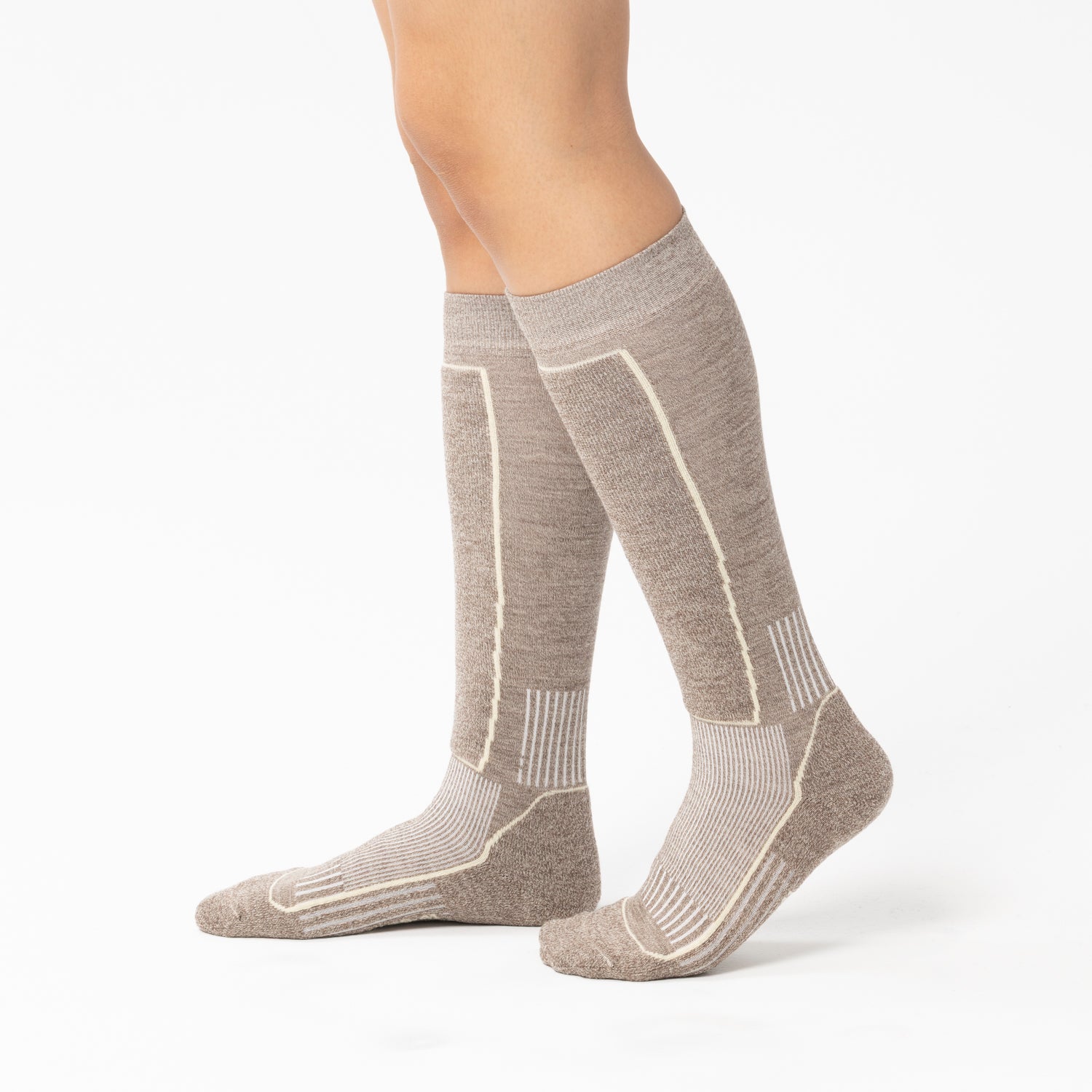 rohner-natural-ski-wollsocken-brown-mele-kompostierbar image 5