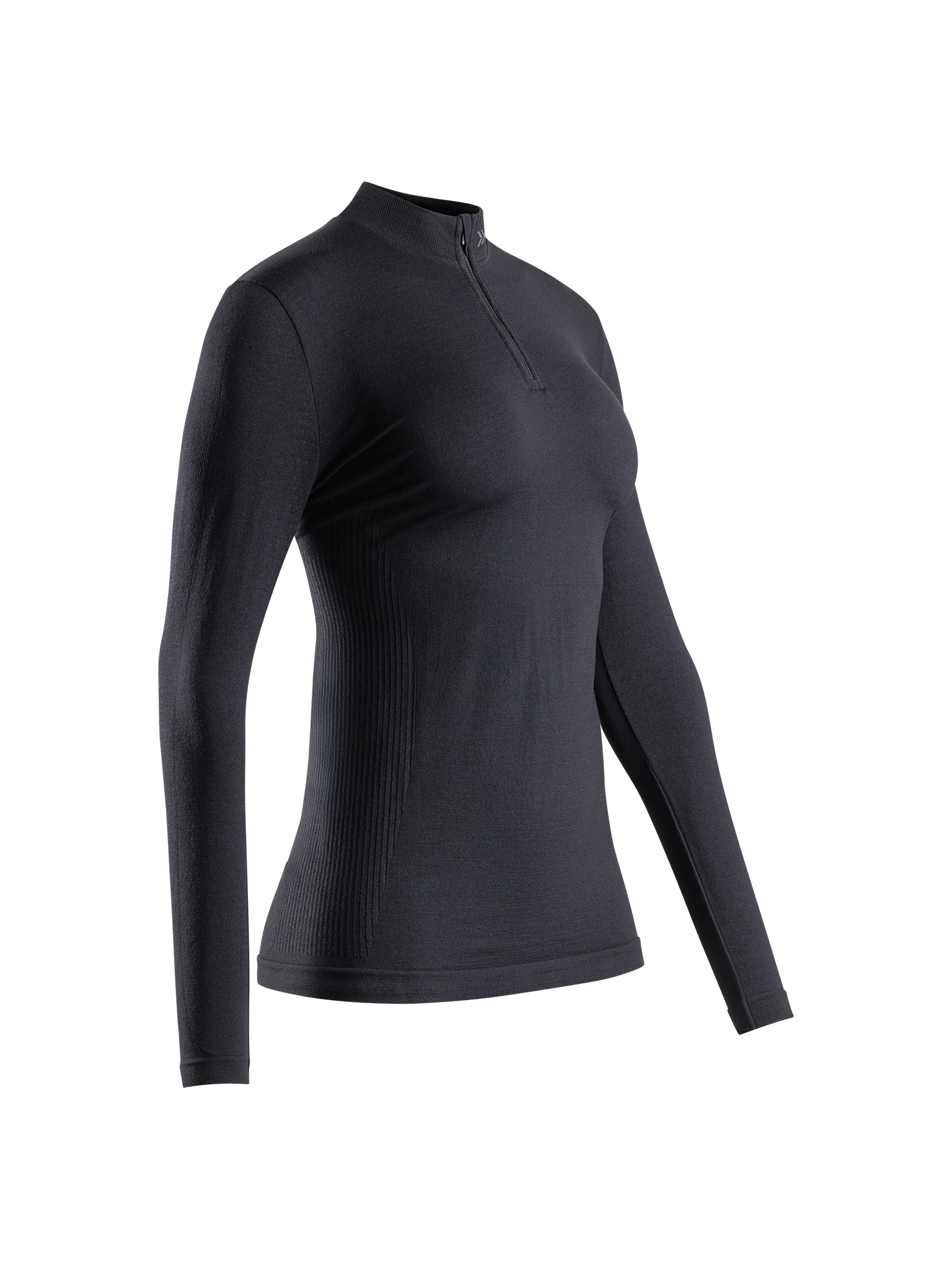 x-bionic-mightywool-shirt-1-2-zip-merino-x-black-damen image 1