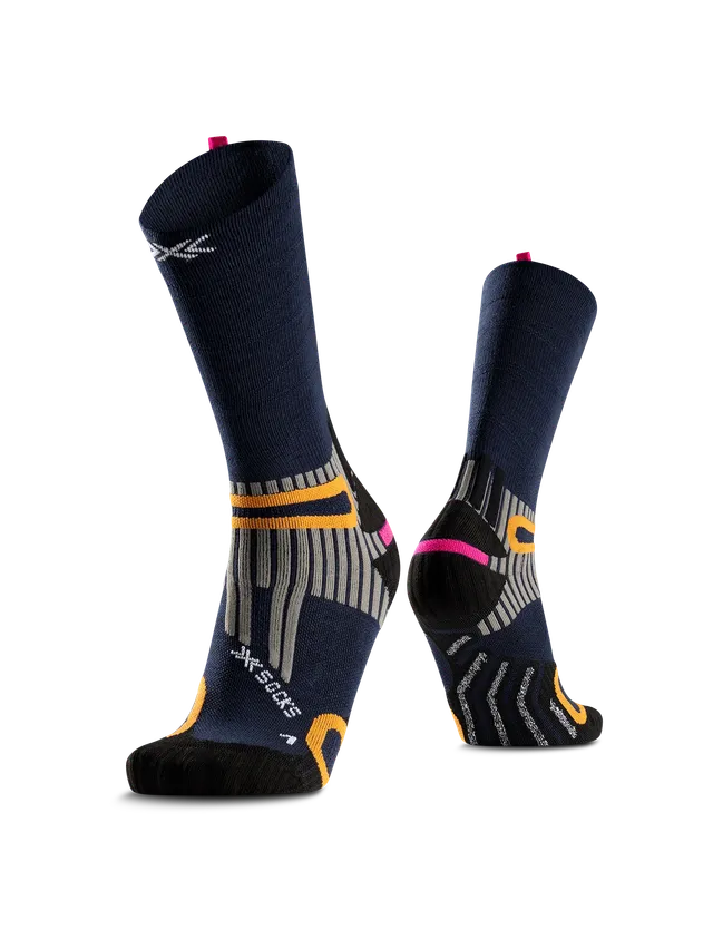 x-bionic-hike-anatomix-merino-crew-wandersocken-heather-marine image 1