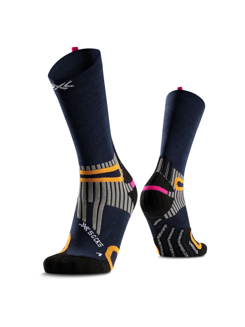 x-bionic-hike-anatomix-merino-crew-wandersocken-heather-marine image 1