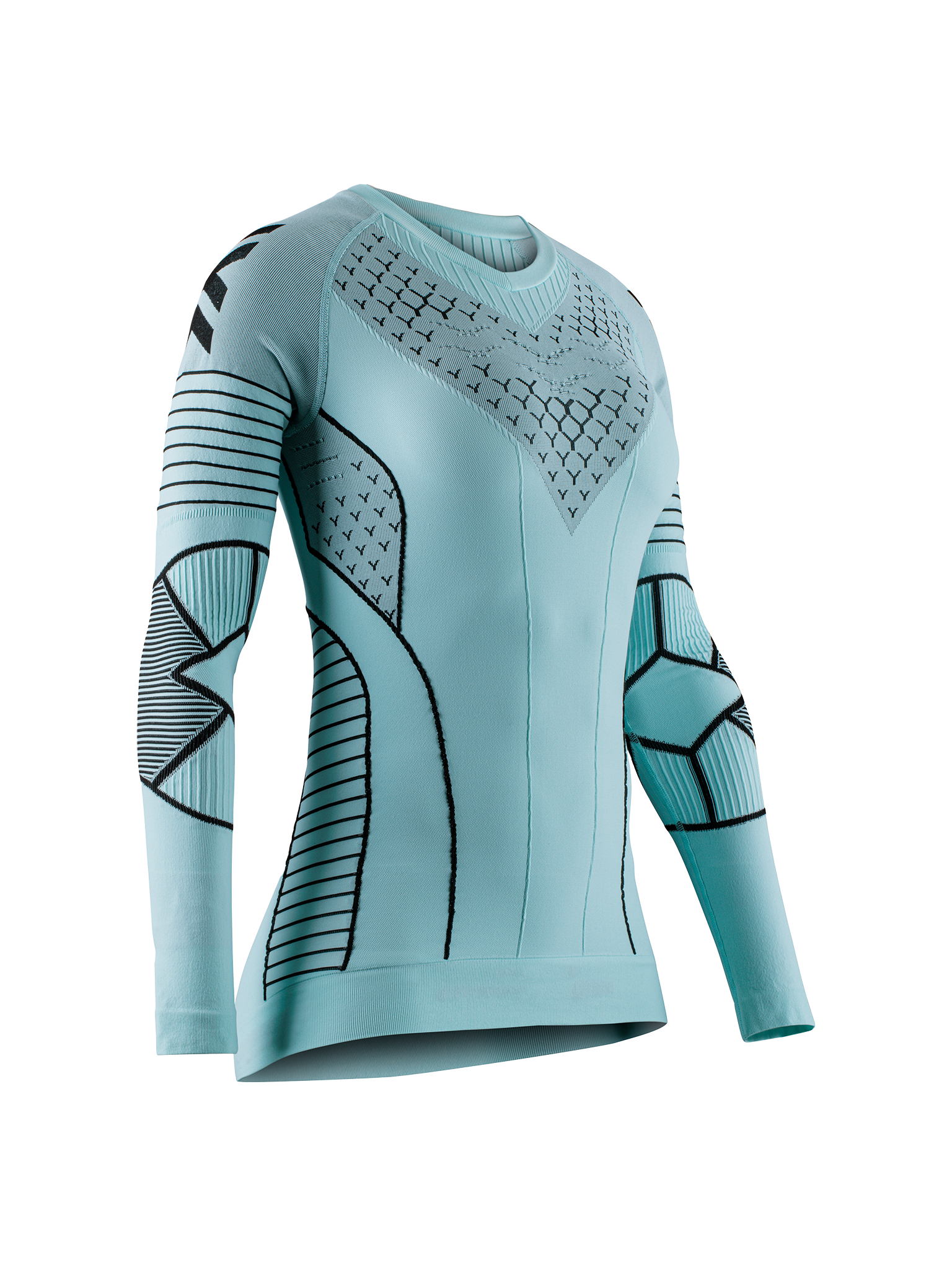 x-bionic-twyce-race-shirt-ls-damen-laufshirt-clearwater-s image 1