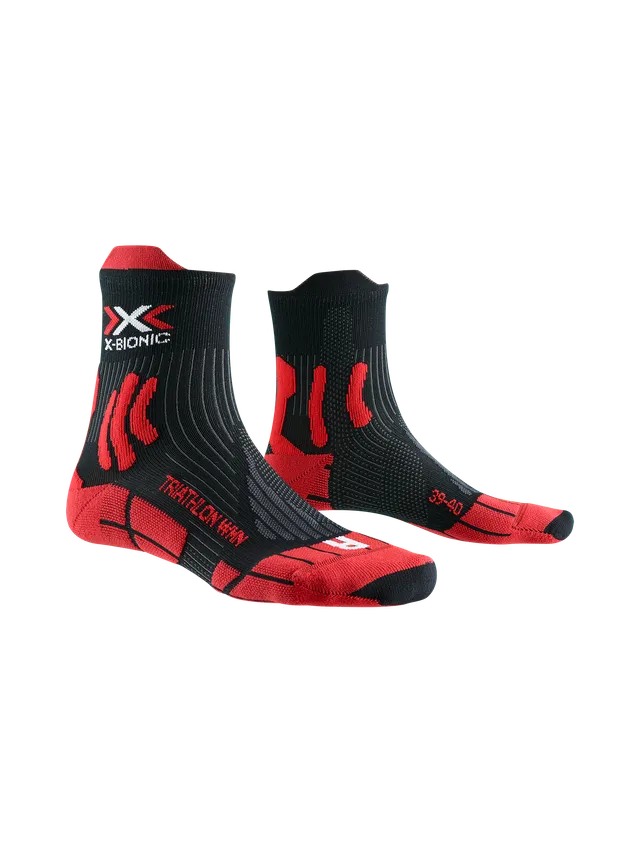 x-socks-dragonfly-5g-triathlon-socken-red-black-37-38-damen image 1