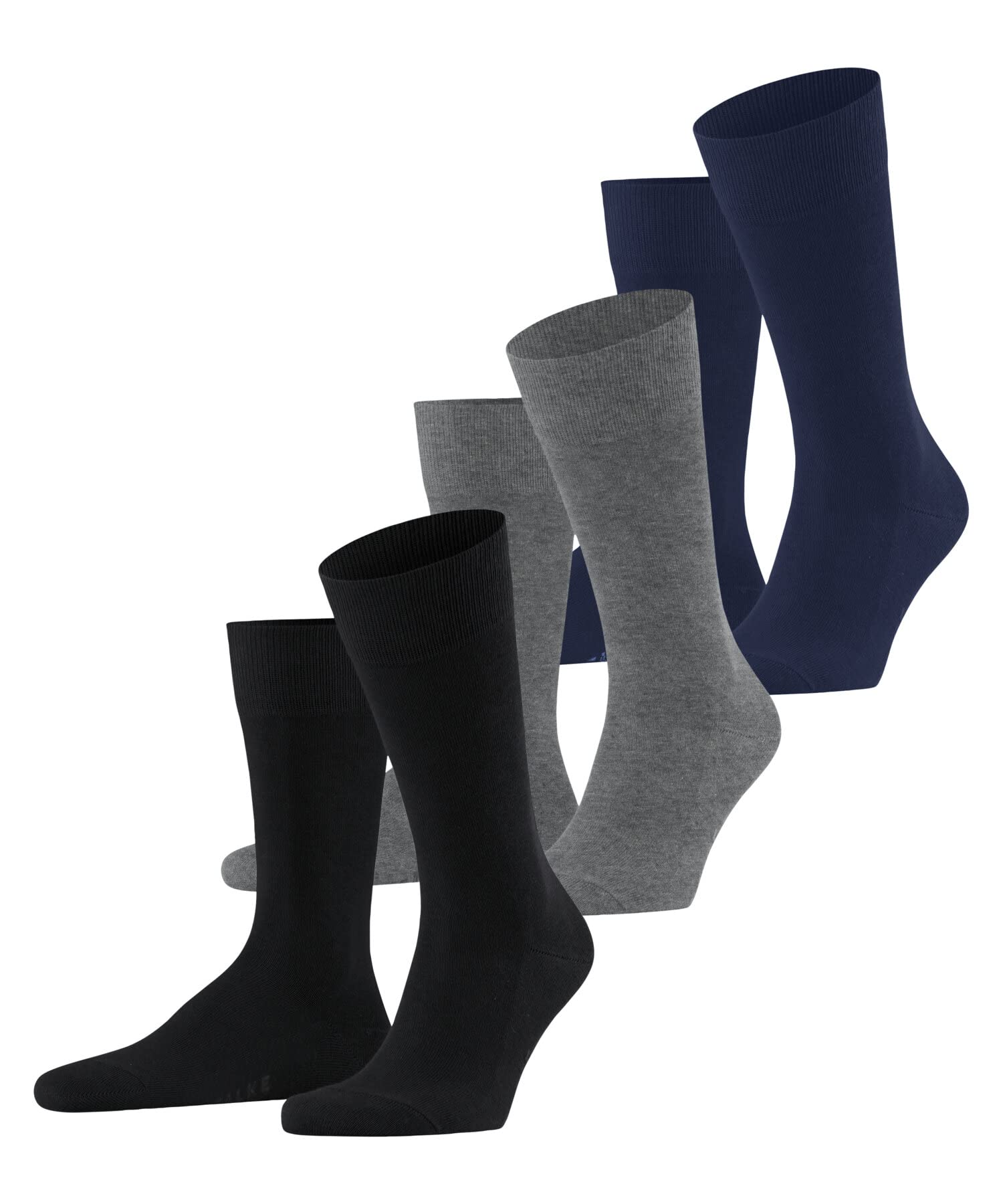 falke-family-herren-socken-schwarz-39-42-3er-pack-baumwolle image 8