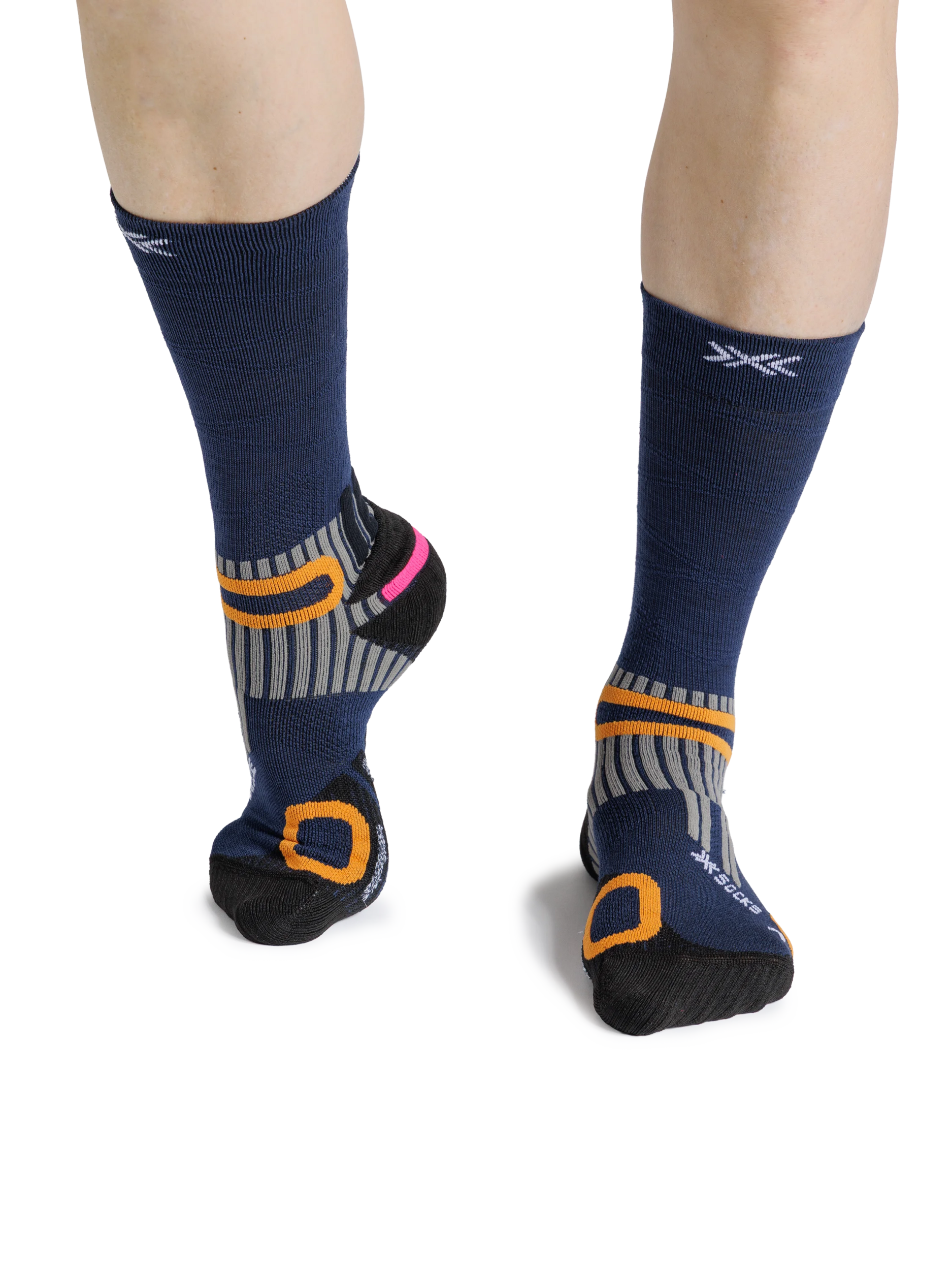 x-bionic-hike-anatomix-merino-crew-wandersocken-heather-marine image 2