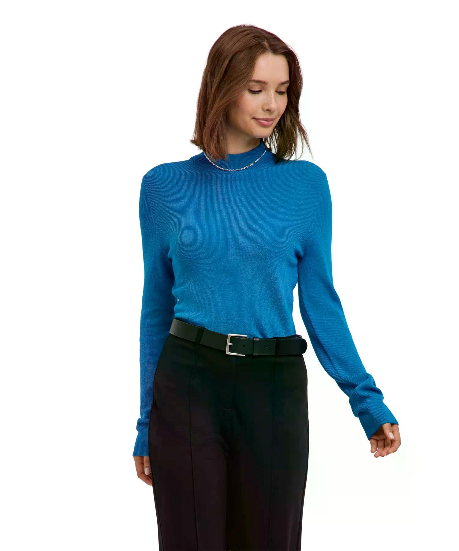 falke-ultrafine-mock-neck-pullover-s-merinowolle-schwarz image 8