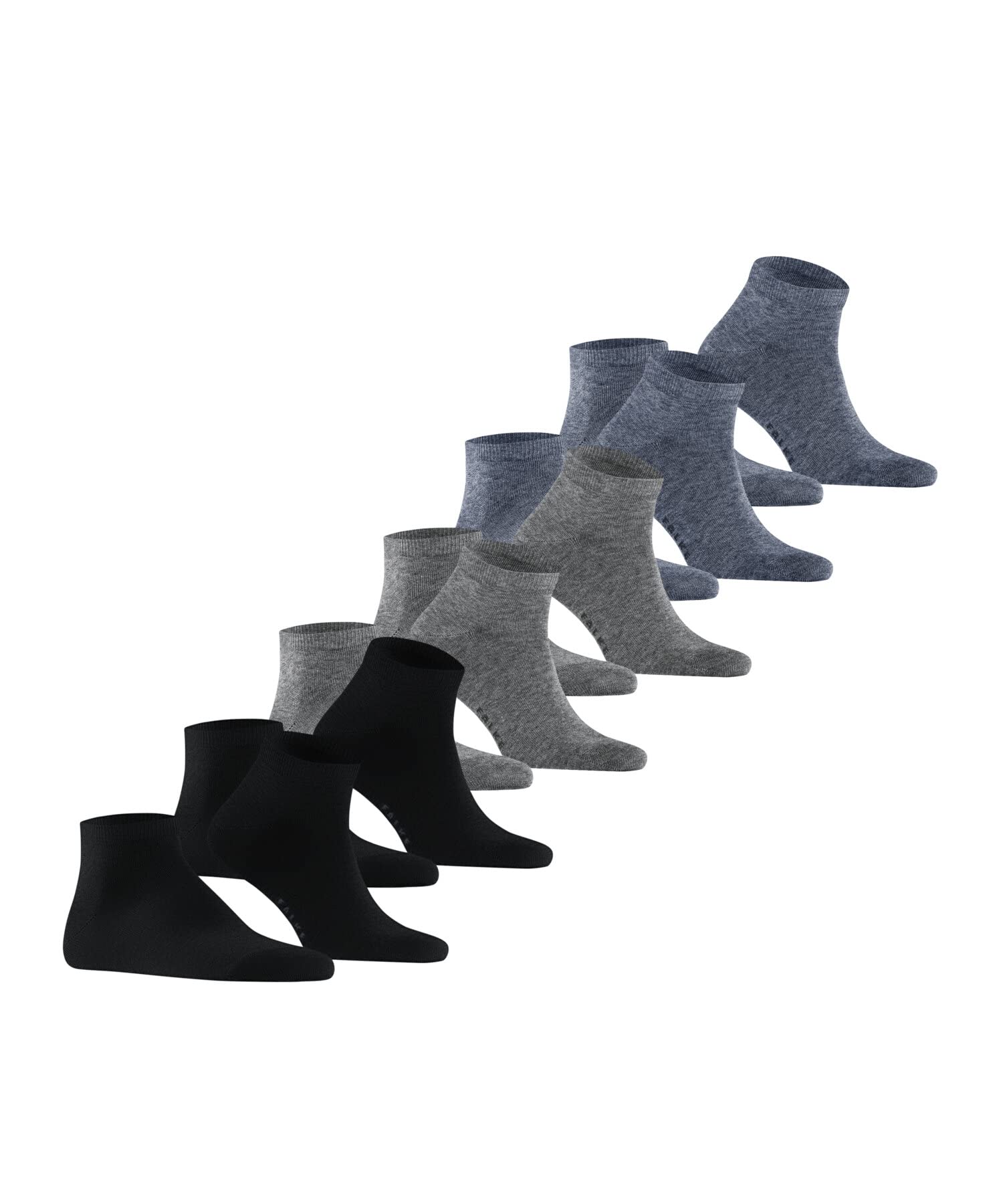 falke-happy-herren-sneakersocken-baumwolle-wei-39-42-6-paar image 3
