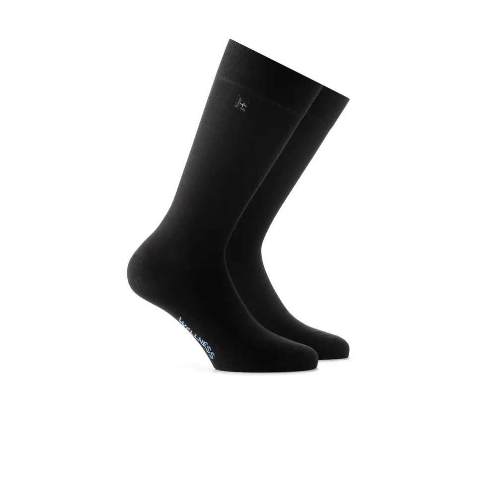 rohner-casual-alltagssocken-herren-schwarz-43-44-baumwolle image 1