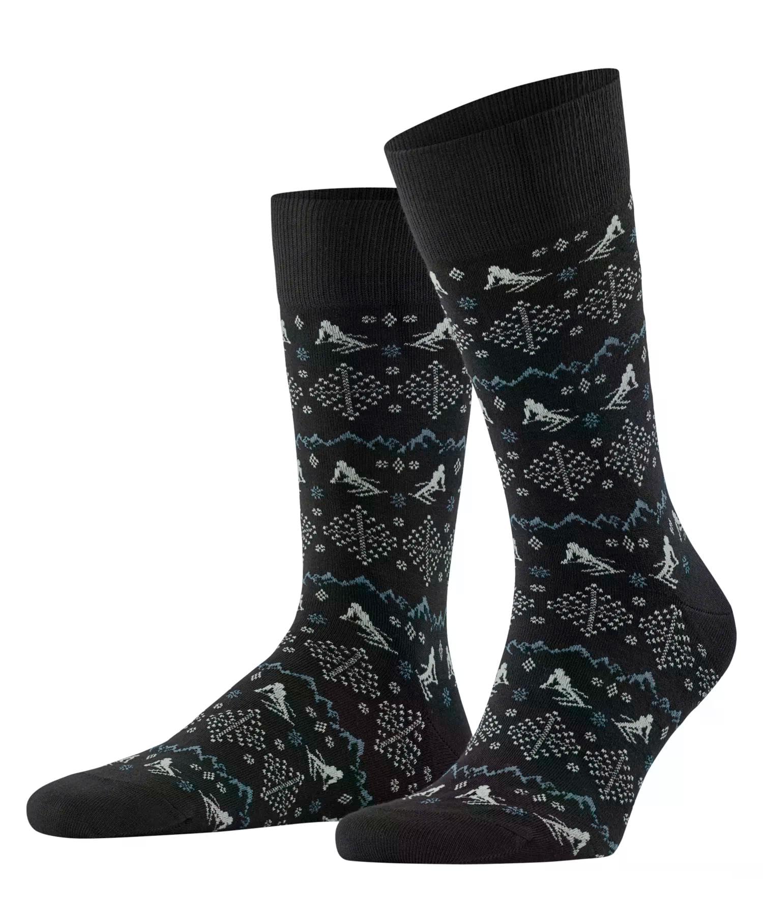 falke-sk2-ski-slope-socken-schwarz-43-46-baumwolle-skimotiv image 1