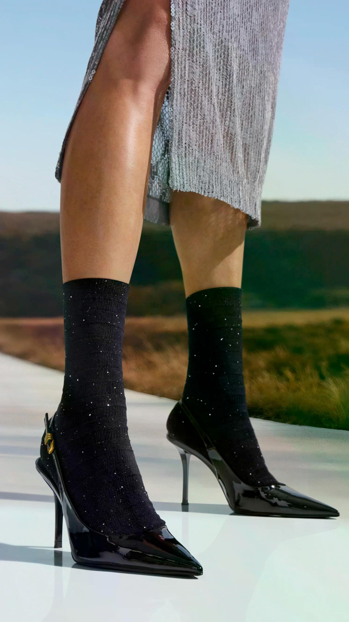 falke-family-sparkle-stripes-socken-braun-39-42-wolle-glitzer image 4