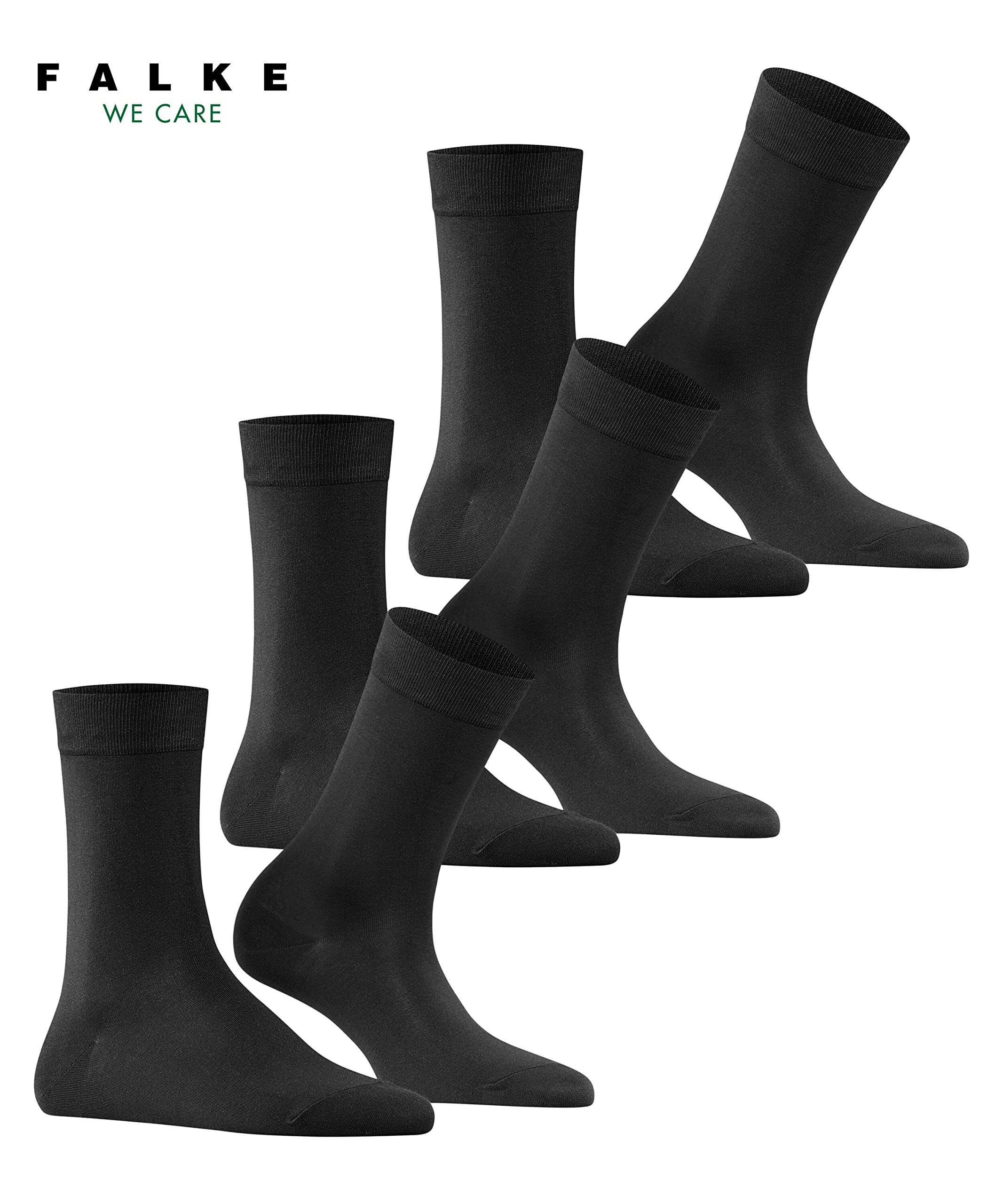 falke-family-3-pack-socken-schwarz-bio-baumwolle image 3