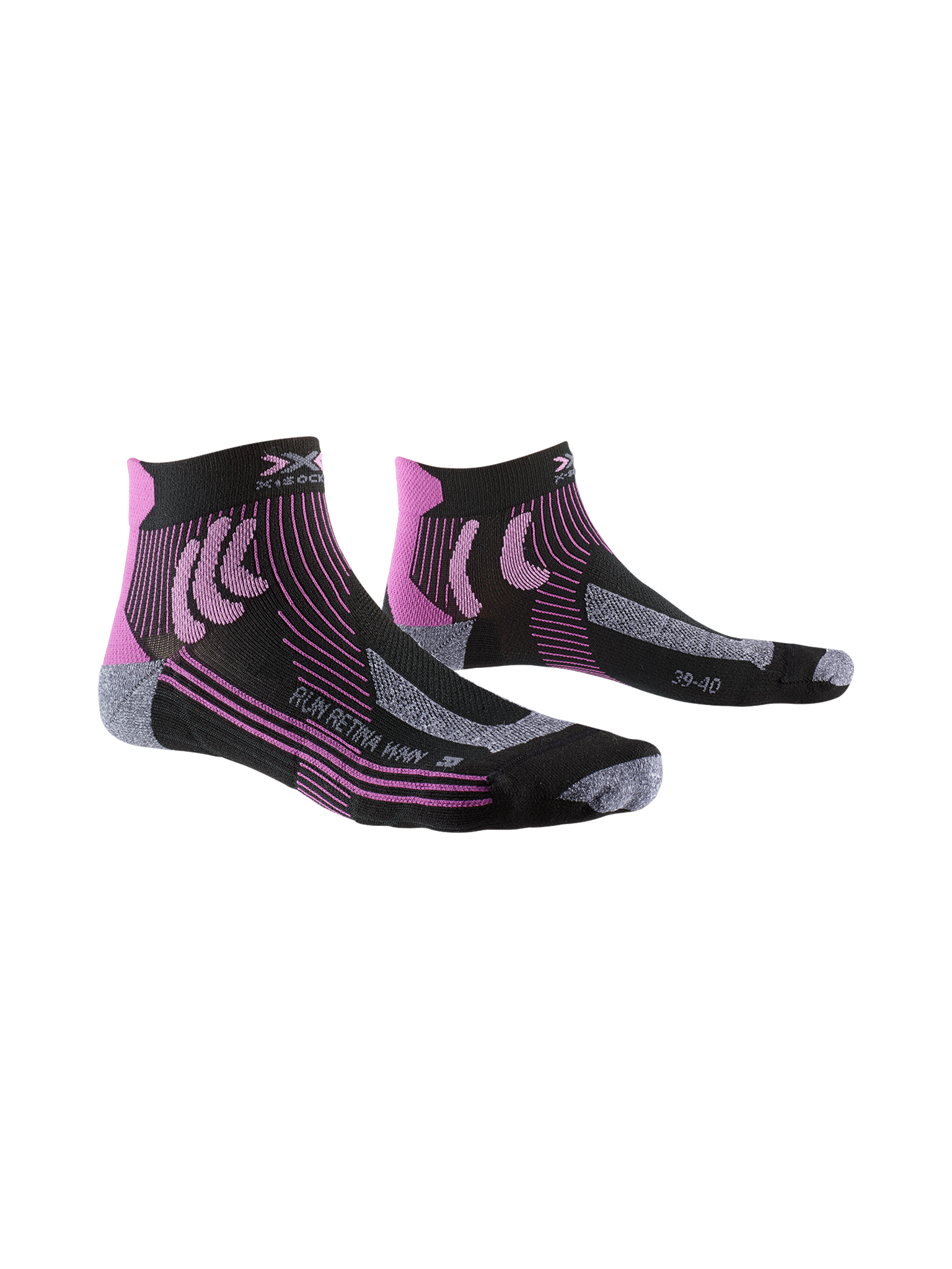 x-socks-run-retina-laufsocken-damen-37-38-opal-black-st-tz image 1