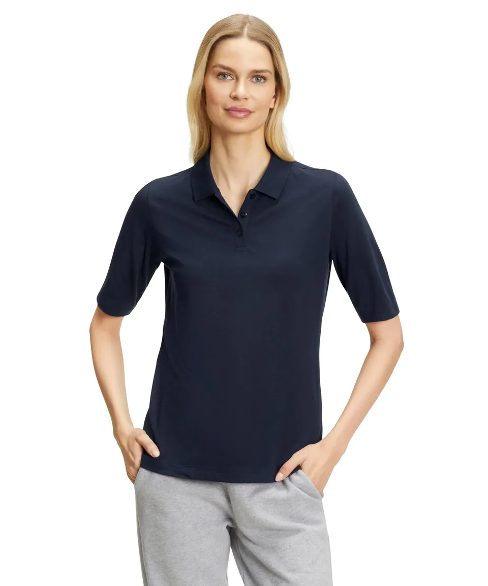 falke-cotton-touch-polo-shirt-damen-space-blue-xs image 1