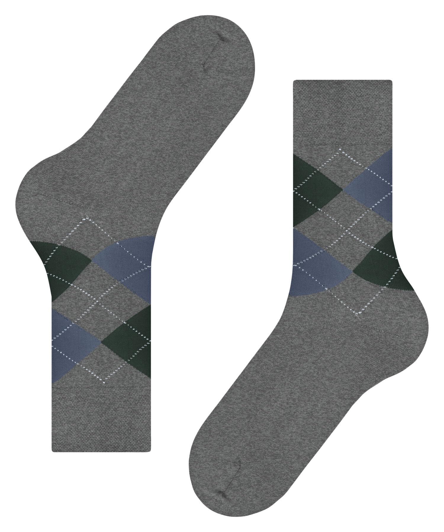 falke-sensitive-argyle-socken-herren-grau-39-42-baumwolle image 5