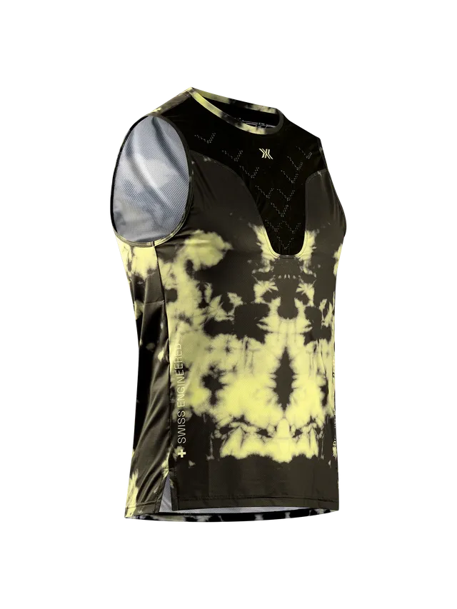 x-bionic-corefusion-run-tank-tanktop-tie-dye-electric-energy image 1