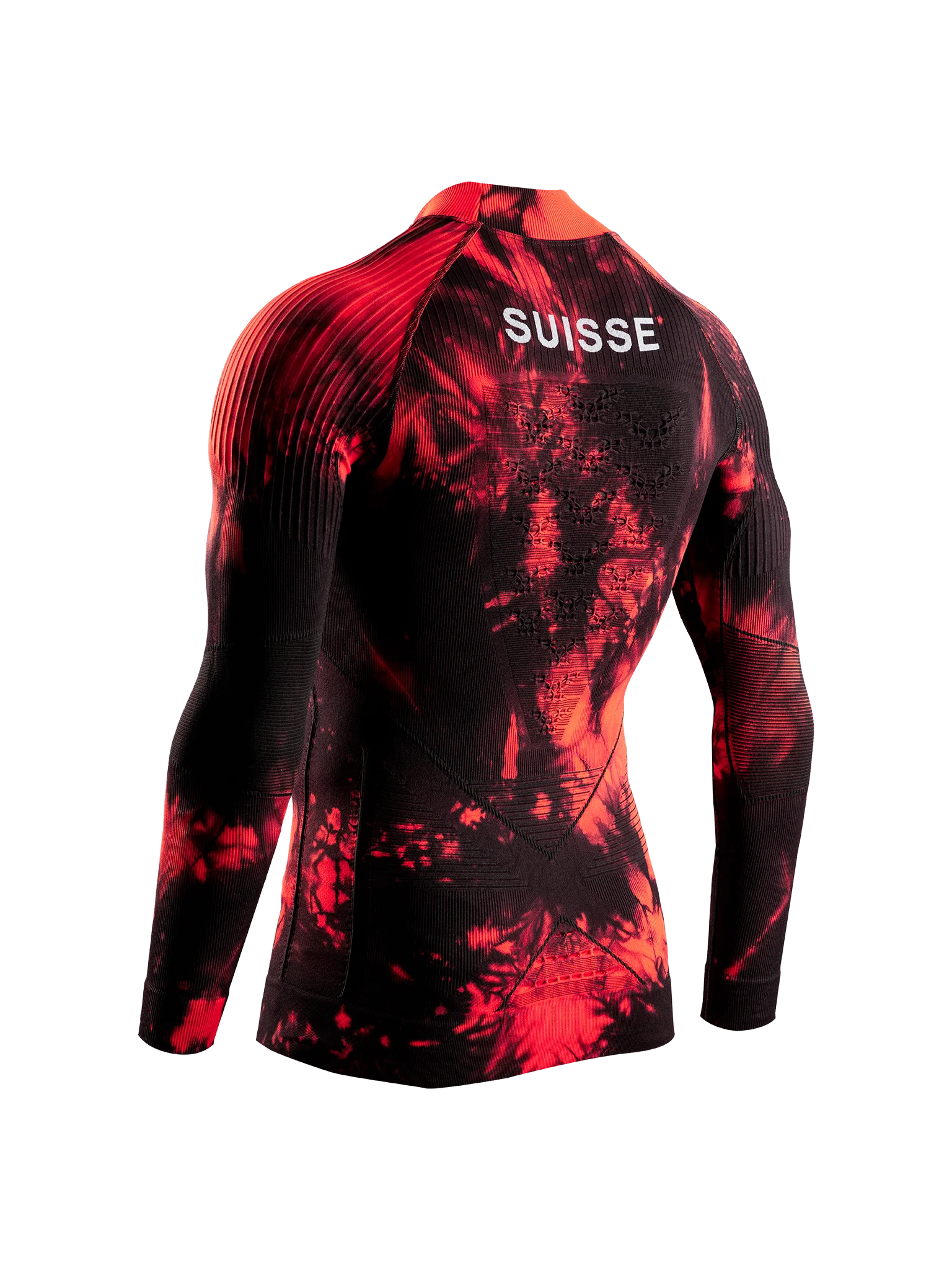 x-socks-energy-accumulator-shirt-rollkragen-tiedye-black-red image 6