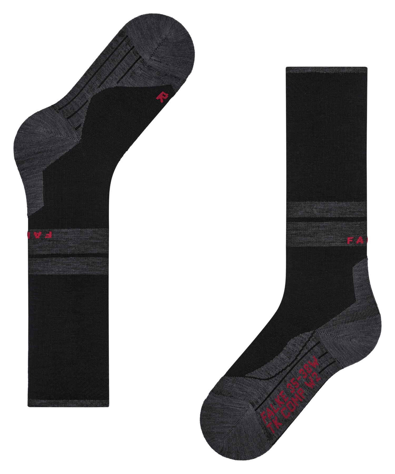 falke-tk2-tk-compression-wandersocken-damen-schwarz-merinowolle image 6